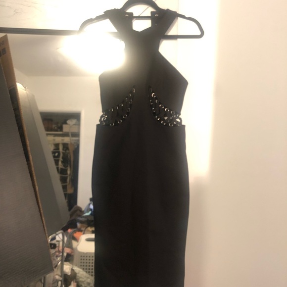 NWOT nasty gal dress skirt xs black mini bandage - Picture 2 of 6